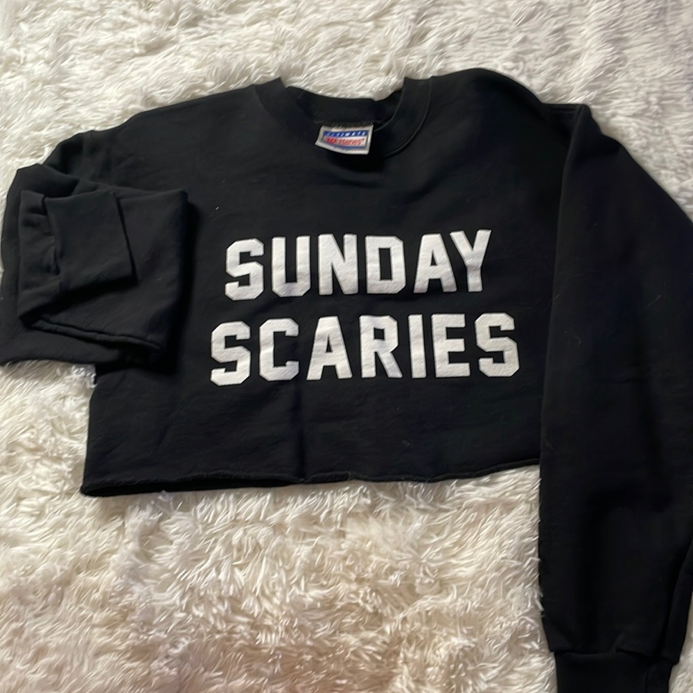 Sunday Scaries Cropped Sweatshirt